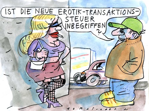 Cartoon: Steuer (medium) by Jan Tomaschoff tagged transaktionssteuer,banken,transaktionssteuer,banken
