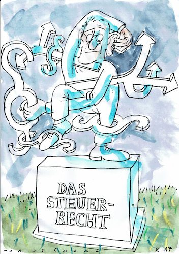 Cartoon: Steuerrecht (medium) by Jan Tomaschoff tagged gesetze,steuern,gesetze,steuern