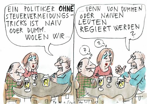 Cartoon: Steuertricks (medium) by Jan Tomaschoff tagged korruption,politiker,korruption,politiker