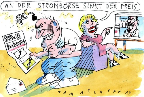 Cartoon: Strompreis (medium) by Jan Tomaschoff tagged strompreis,energie,strompreis,energie