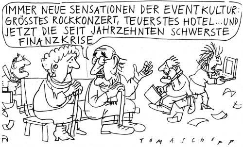 Cartoon: Superlative (medium) by Jan Tomaschoff tagged finanzkrise