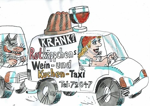 Cartoon: Taxi (medium) by Jan Tomaschoff tagged pflege,krankheit,alter,pflege,krankheit,alter