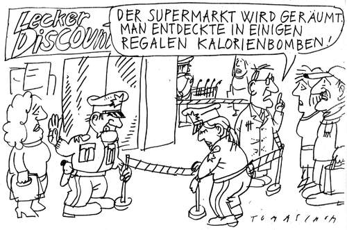 Cartoon: Terrorgefahr (medium) by Jan Tomaschoff tagged terror,sicherheit,kalorienbombe,anschlag