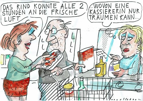 Cartoon: Tierwohl (medium) by Jan Tomaschoff tagged tierwohl,gesundheit,job,tierwohl,gesundheit,job
