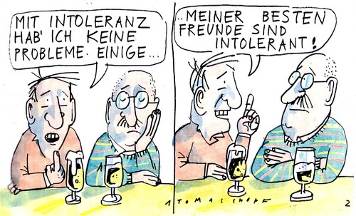 Cartoon: Toleranz (medium) by Jan Tomaschoff tagged intoleranz,toleranz,intoleranz,toleranz