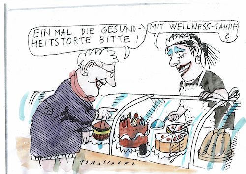 Cartoon: Torte (medium) by Jan Tomaschoff tagged gesundheit,ernährung,gesundheit,ernährung