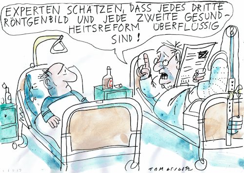 Cartoon: überflüssig (medium) by Jan Tomaschoff tagged gesunbdheits,sparen,reform,gesunbdheits,sparen,reform