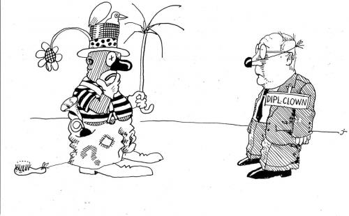 Cartoon: Überqualifiziert (medium) by Jan Tomaschoff tagged arbeitsmarkt