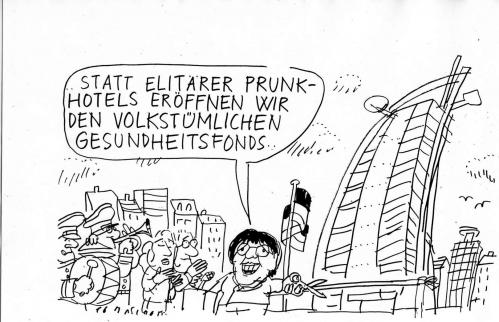 Cartoon: Ulla (medium) by Jan Tomaschoff tagged gesundheitsfonds,