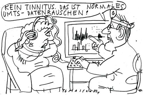 Cartoon: UMTS (medium) by Jan Tomaschoff tagged umts