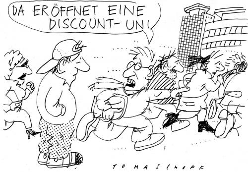 Cartoon: Uni (medium) by Jan Tomaschoff tagged studiengebühren,unis,studenten