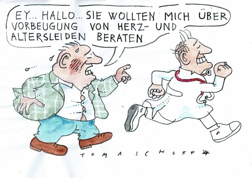 Cartoon: Vorbeugung (medium) by Jan Tomaschoff tagged gesundheit,bewegung,sport,vorbeugung,gesundheit,bewegung,sport,vorbeugung