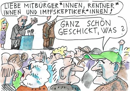 Cartoon: Wähler (medium) by Jan Tomaschoff tagged wahlkampf,wahlgeschenke,wahlkampf,wahlgeschenke