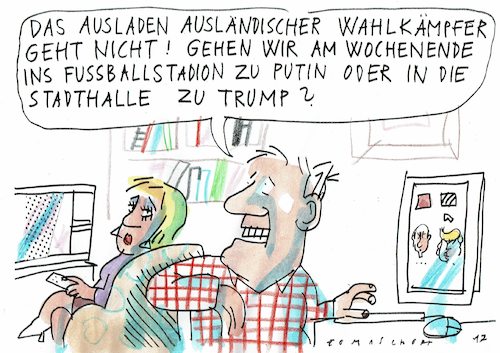 Cartoon: Wahlkampf (medium) by Jan Tomaschoff tagged erdogan,wahlkampf,erdogan,wahlkampf