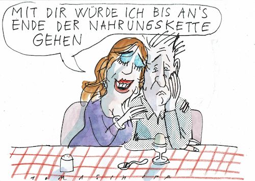 Cartoon: Weg (medium) by Jan Tomaschoff tagged gemeinsamkeit,paar,liebe,gemeinsamkeit,paar,liebe