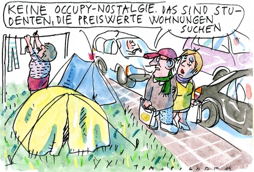 Cartoon: Wohnungsnot (medium) by Jan Tomaschoff tagged wohnungsnot,wohnungsnot