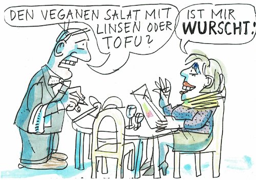 Cartoon: Wurst (medium) by Jan Tomaschoff tagged ernäherung,veganer,ernäherung,veganer