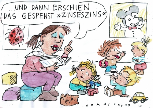 Cartoon: Zins (medium) by Jan Tomaschoff tagged staatsschulden,tilgung,zinsen,generationengerechtigkeit,staatsschulden,tilgung,zinsen,generationengerechtigkeit