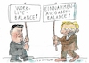 Cartoon: Balance (small) by Jan Tomaschoff tagged lindner,schuldenbremse,haushalt,heil,soziales