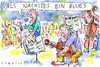 Cartoon: Blues (small) by Jan Tomaschoff tagged dow,jones,dax,börse