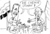 Cartoon: Chemi in Syrien (small) by Jan Tomaschoff tagged syrien,krieg,chemische,waffen