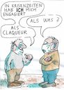 Cartoon: Claqueur (small) by Jan Tomaschoff tagged corona,hilfe,solidarität