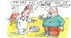 Cartoon: Diät (small) by Jan Tomaschoff tagged mittelschicht,konsum,kaufverhalten,rezession,kaufkraft,wirtschaftskrise