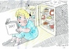 Cartoon: Diät (small) by Jan Tomaschoff tagged ernährung,gesundheit,diät,übergewicht