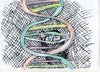 Cartoon: DNA (small) by Jan Tomaschoff tagged medizin,dna,genetik