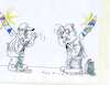 Cartoon: Einschnitte (small) by Jan Tomaschoff tagged staatsschulden,demografie,kinder,jugend,zinsen