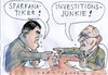 Cartoon: Finanzen (small) by Jan Tomaschoff tagged sparen,konjunktur,schwarze,null