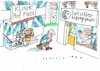 Cartoon: flott (small) by Jan Tomaschoff tagged gesundheit,zeitdruck,zuwendung,krankenhaus