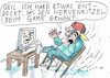 Cartoon: Game (small) by Jan Tomaschoff tagged computer,games,bewegung