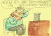 Cartoon: Grippe (small) by Jan Tomaschoff tagged künstliche,intelligenz,gesundhaeit,zuwendung,einsamkeit