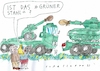 Cartoon: grüner Stahl (small) by Jan Tomaschoff tagged rüstung,militär,umwelt,stahl,energie
