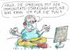 Cartoon: Immunität (small) by Jan Tomaschoff tagged corona,immunität,psyche,meditation