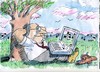 Cartoon: Laptoplandscape (small) by Jan Tomaschoff tagged pc,cyber,realität