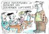 Cartoon: lernende Software (small) by Jan Tomaschoff tagged intelligenz,schule,lernen