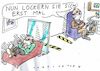 Cartoon: locker (small) by Jan Tomaschoff tagged corona,psyche,abstand