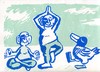 Cartoon: Meditation 1 (small) by Jan Tomaschoff tagged yoga,meditation