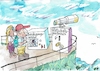 Cartoon: Prognosen (small) by Jan Tomaschoff tagged wirtschaft,flaute,krise