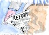Cartoon: Reformen (small) by Jan Tomaschoff tagged reformen