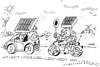 Cartoon: Solar Traffic (small) by Jan Tomaschoff tagged energien,erneuerbar,alternative,auto,elektromobile,solarenergie