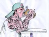 Cartoon: Tattoos (small) by Jan Tomaschoff tagged bildung