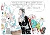 Cartoon: überfremdet (small) by Jan Tomaschoff tagged nationalismus,angst,fremde