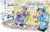 Cartoon: überwältigt (small) by Jan Tomaschoff tagged harmlos überwältigen überfall kriminalität polizei mehrheit