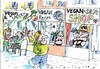 Cartoon: vegan leben (small) by Jan Tomaschoff tagged vegan