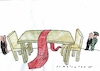 Cartoon: Verhandlung (small) by Jan Tomaschoff tagged trump,verhandlungen,frieden,krieg,unkraine,nahost