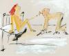 Cartoon: Der Fußpfleger... (small) by nele andresen tagged handwerk,hat,goldenen,boden