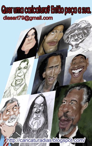 Cartoon: Caricatures (medium) by MRDias tagged caricature